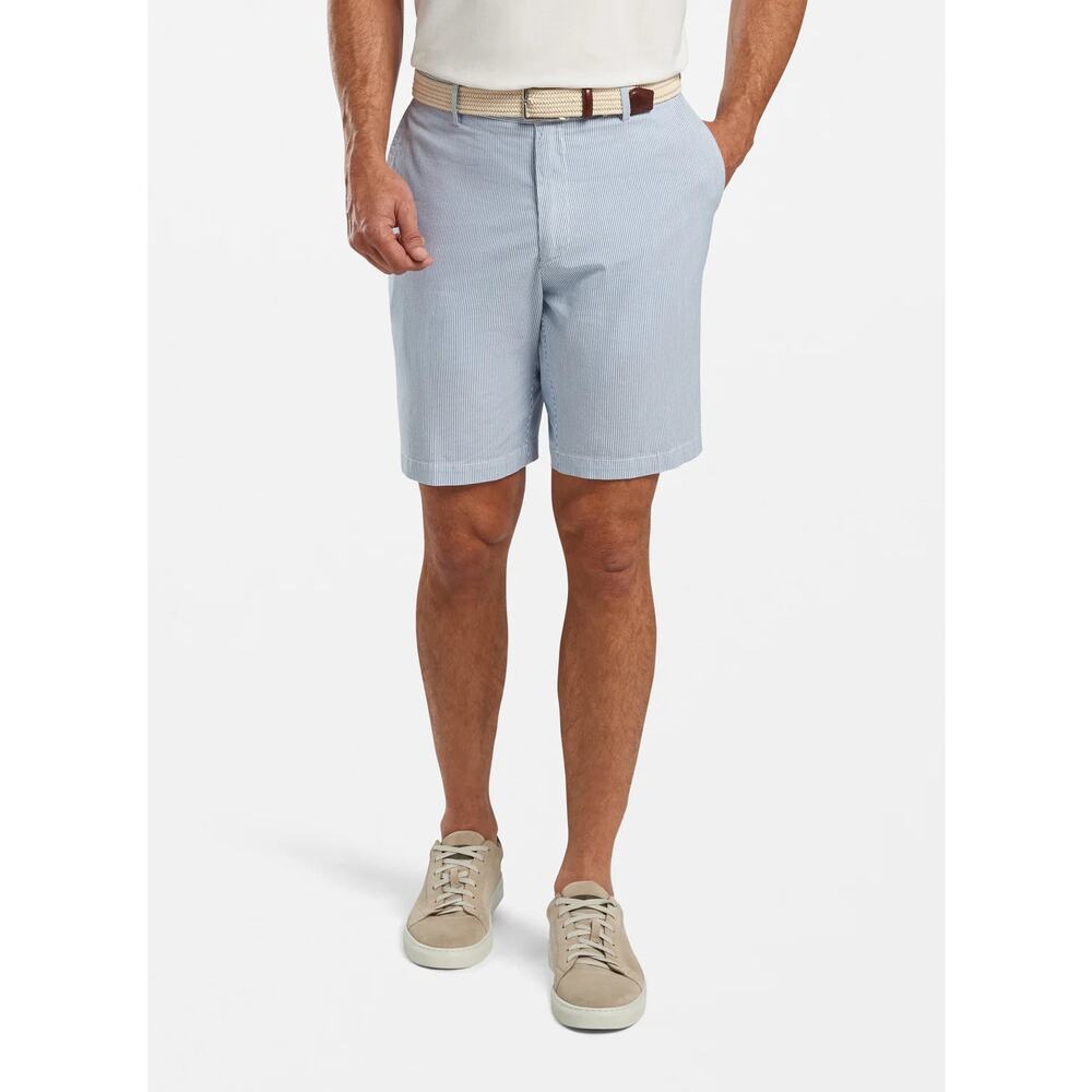 Peter Millar Blue Pinstripe Cotton Blend Short MS20B11 Size 42